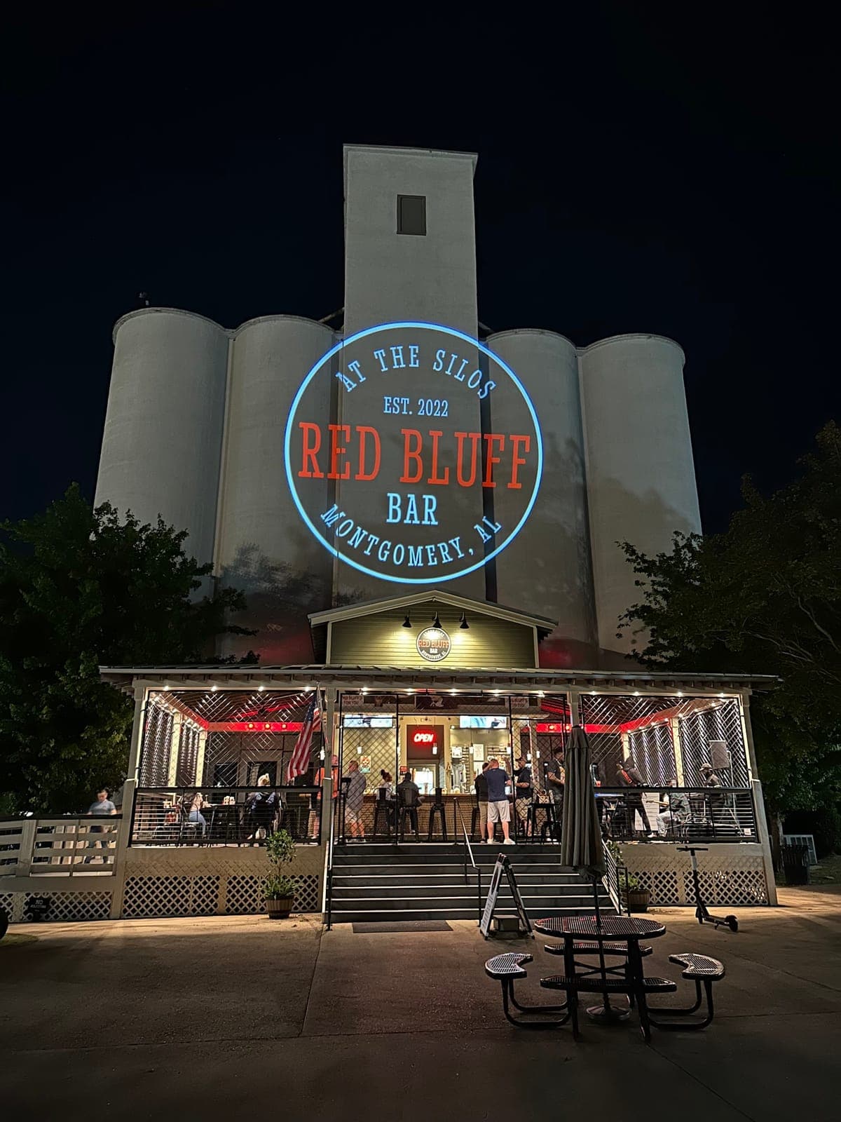 Red Bluff Bar at the Silos
