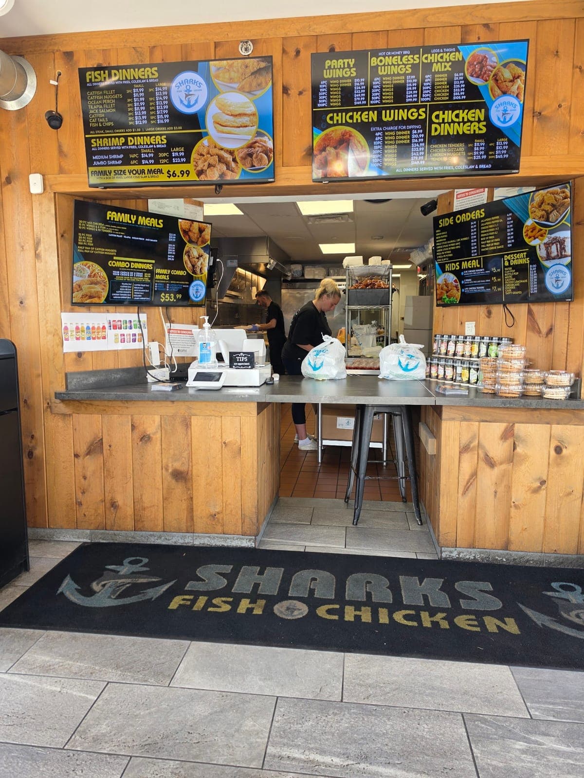 Sharks Fish and Chicken