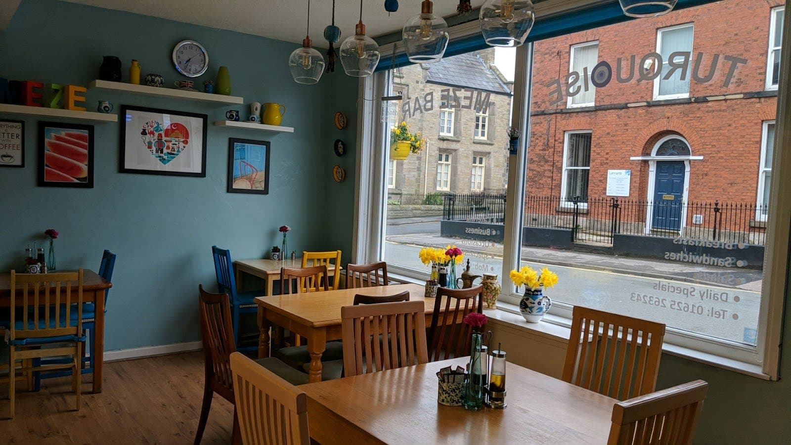 Turquoise Sandwich Bar